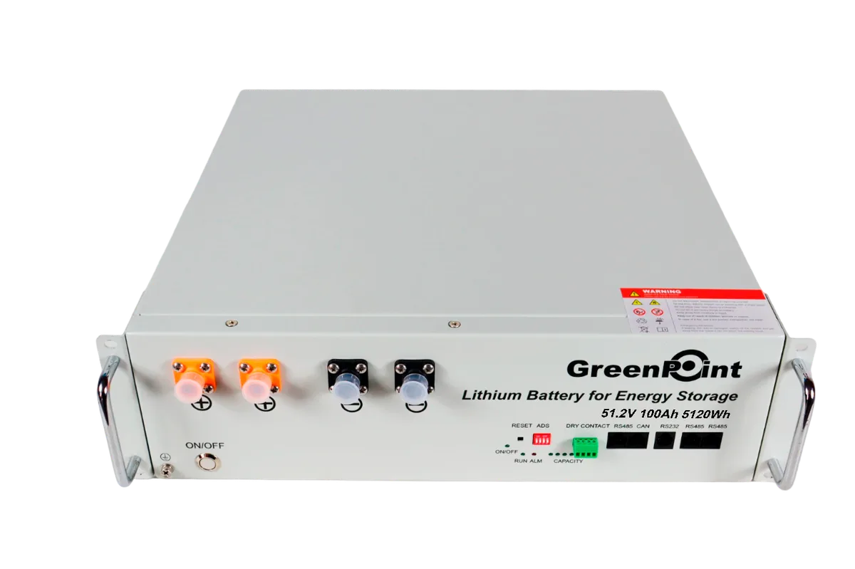 Baterías de Litio Rack 100 Ah - 51.2V 200 Ah - 51.2 V - vista frontal