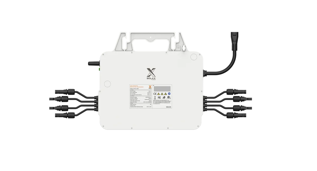 Microinversor Solax - X1. 2.2KW 4 en 1 - vista frontal