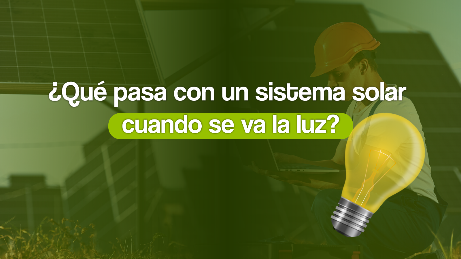 Paneles solares y sistema de respaldo energético durante un corte de luz